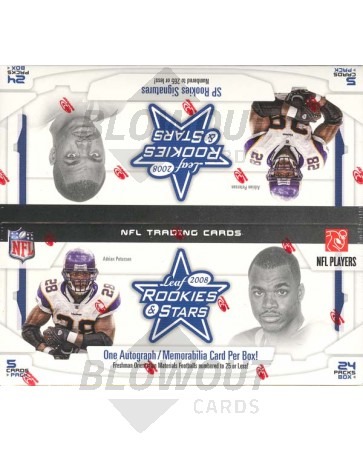 2008 Leaf Rookies & Stars Football Retail 20 Box Case