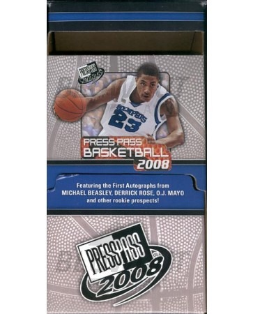 2008 Press Pass Basketball Gravity Feed Retail 6 Box Case