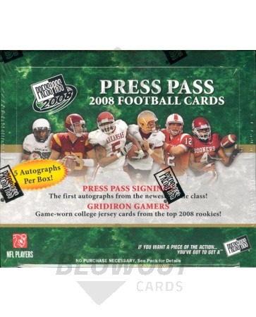 2008 Press Pass Football Hobby Box