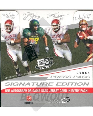 2008 Press Pass Signature Edition (SE) Football Hobby Box