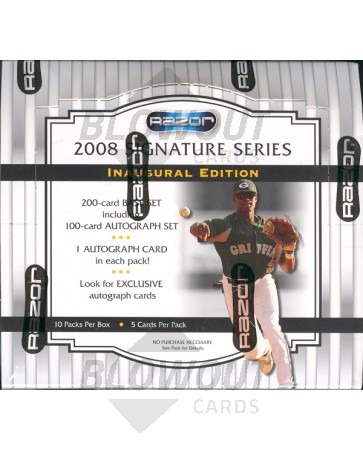 2008 Razor Signature Series Baseball Box