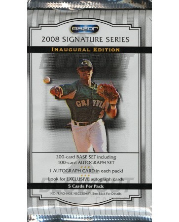 2008 Razor Signature Series Baseball Pack