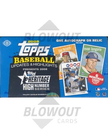 2008 Topps Heritage High Number Ed. Baseball Hobby Box