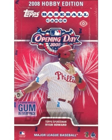 2008 Topps Opening Day Baseball Hobby 20 Box Case