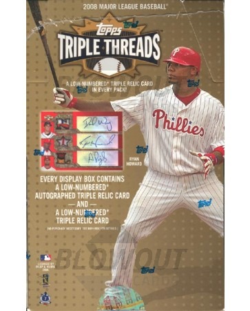 2008 Topps Triple Threads Baseball Hobby Box