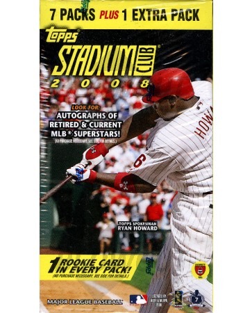 2008 Topps Stadium Club Baseball Blaster Box
