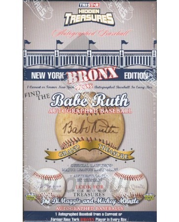 2008 Tristar Autographed Baseball New York Bronx Ed Box