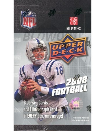 2008 Upper Deck Football Hobby 12 Box Case