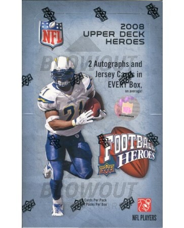 2008 Upper Deck Football Heroes Football Hobby Box