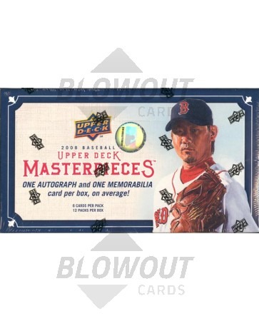 2008 Upper Deck Masterpieces Baseball Hobby 16 Box Case