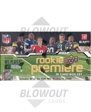 2008 Upper Deck NFL Players Rookie Premiere Box Set -24 Set Case