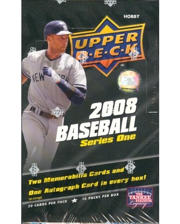 2008 Upper Deck Series 1 Baseball Hobby Box