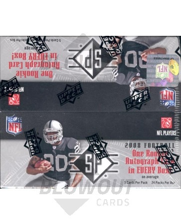 2008 Upper Deck SP Authentic Football Retail 20 Box Case