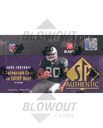 2008 Upper Deck SP Authentic Football Hobby Box