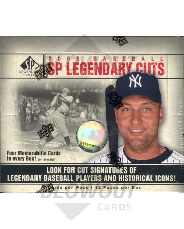2008 Upper Deck SP Legendary Cuts Baseball Hobby Box