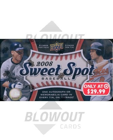 2008 Upper Deck Sweet Spot Baseball Retail Box/Tin