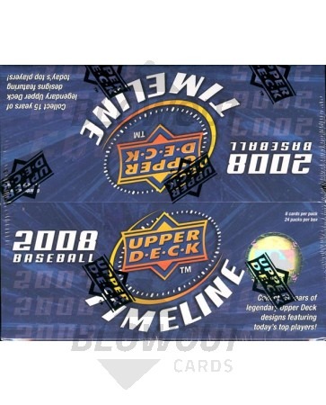 2008 Upper Deck Timeline Baseball Retail 20 Box Case