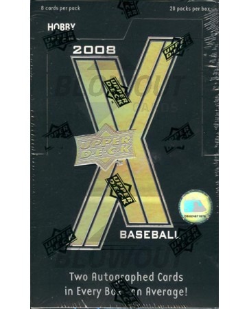 2008 Upper Deck UDx Baseball Hobby 12 Box Case