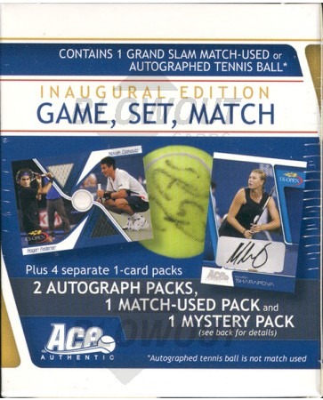 2009 Ace Authentic Game Set Match Tennis 20 Box Case