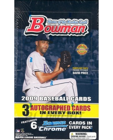 2009 Bowman Baseball Jumbo (HTA) 8 Box Case