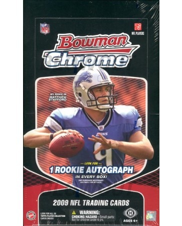 2009 Bowman Chrome Football Hobby 10 Box Case