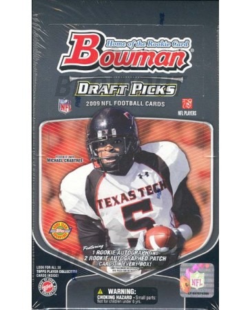 2009 Bowman Draft Picks Football Jumbo HTA Box