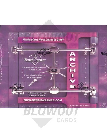 2009 Benchwarmer Archives Trading Cards Box