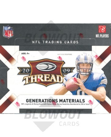 2009 Donruss Threads Football Hobby 12 Box Case