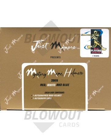 2009 Just Minors Mystery Mini Helmet Baseball Hobby 12 Box Case