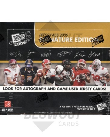 2009 Press Pass Signature Edition Football Retail 20 Box Lot