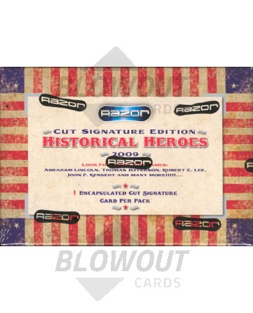 2009 Razor Cut Signature Edition Historical Heroes Box