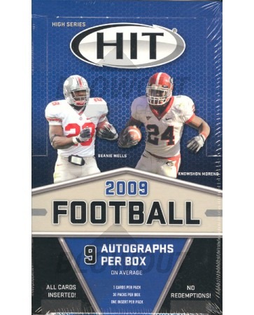 2009 Sage Hit High Series Football Hobby Box