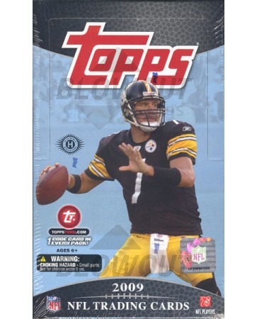2009 Topps Football Hobby 12 Box Case