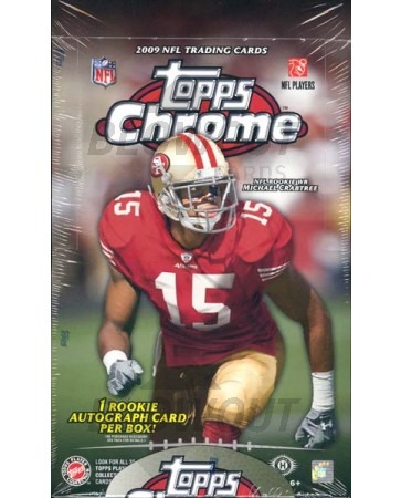 2009 Topps Chrome Football Hobby 12 Box Case