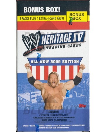 2008 Topps WWE Heritage Series 4 Wrestling Blaster Box