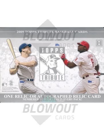 2009 Topps Tribute Baseball Hobby 4 Box Case