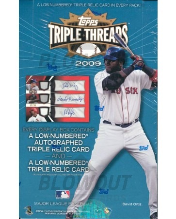 2009 Topps Triple Threads Baseball Hobby 18 Box Case