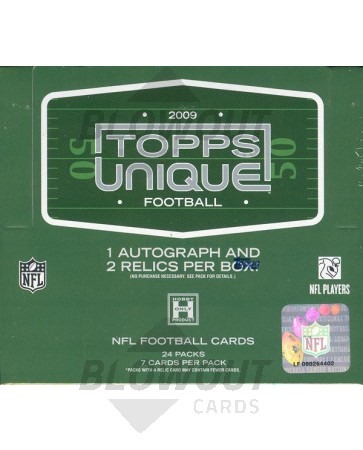 2009 Topps Unique Football Hobby 10 Box Case