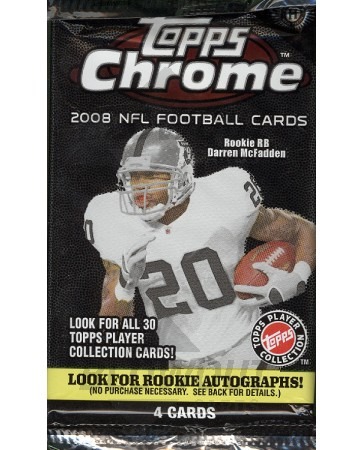 2008 Topps Chrome Football Hobby Pack
