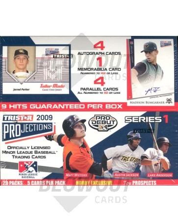 2009 Tristar Projections Series 1 Baseball Hobby 12 Box Case