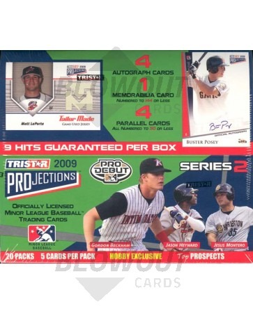 2009 Tristar Projections Series 2 Baseball Hobby 24 Box Case