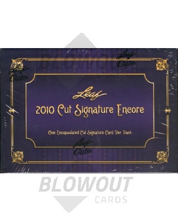 2010 Leaf Cut Signature Encore Edition 10 Box Case