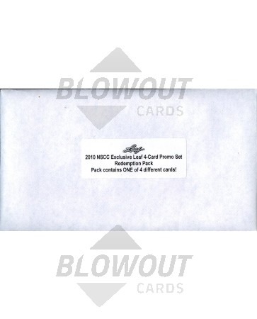 2010 Leaf NSCC Promo Redemption 10 Pack Lot