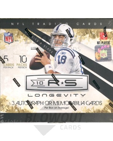2010 Panini Rookies & Stars Longevity Football Box