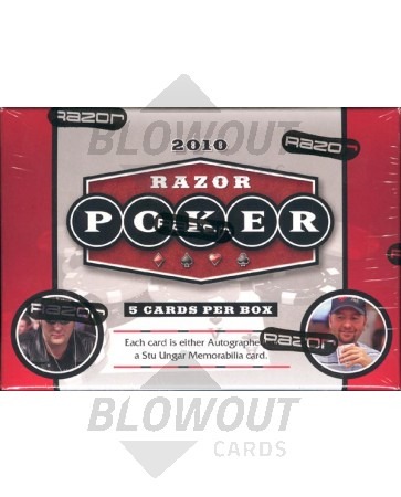 2010 Razor Poker Trading Cards Box