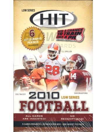 2010 Sage Hit Low Series Football Hobby Box