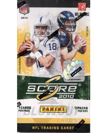 2010 Score Football Blaster Box