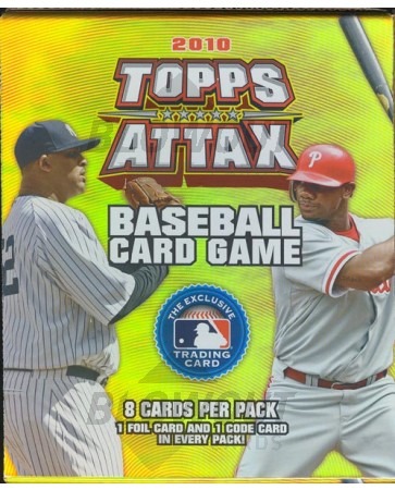 2010 Topps Attax Baseball Booster Gravity Feed Box