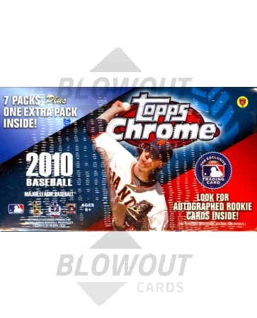 2010 Topps Chrome Baseball Blaster Box