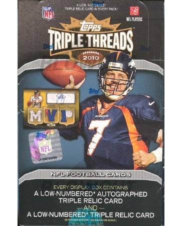 2010 Topps Triple Threads Football Hobby 9 Box Case